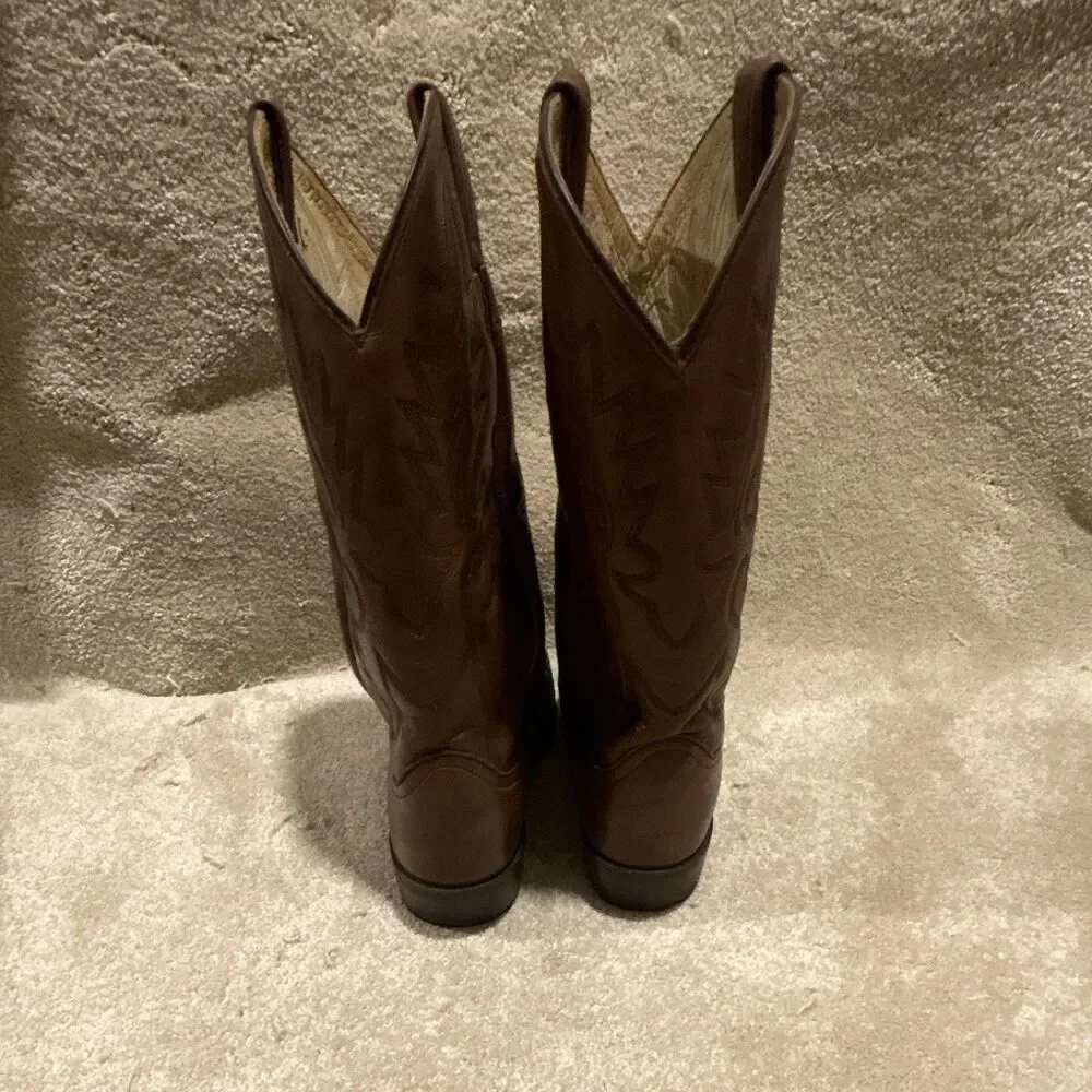 Dan Post 6539 Round Toe Golden Brown Cowboy Western Boots Men's size 8 D